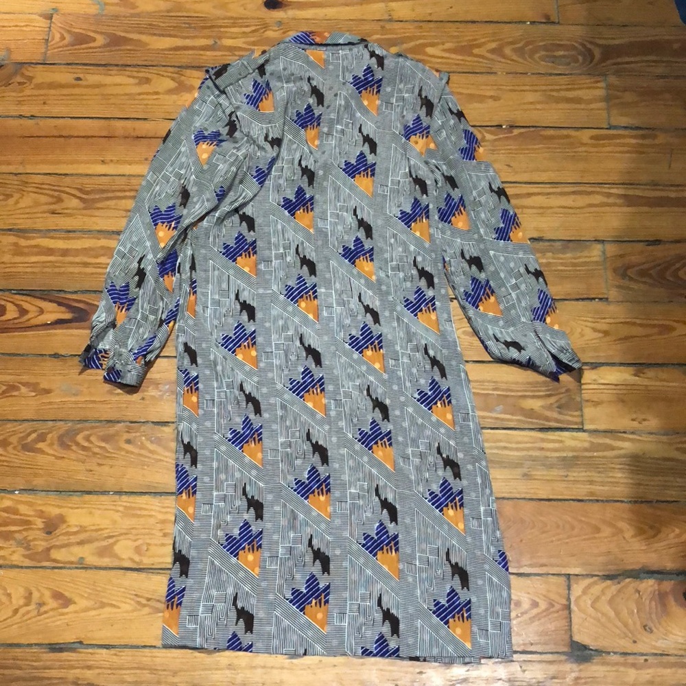 Vintage 80s Pierre Balmain Abstract Dot Dress - Picture 5 of 5